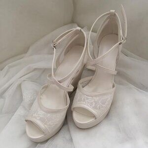 Custom Wedding Wedge Shoes